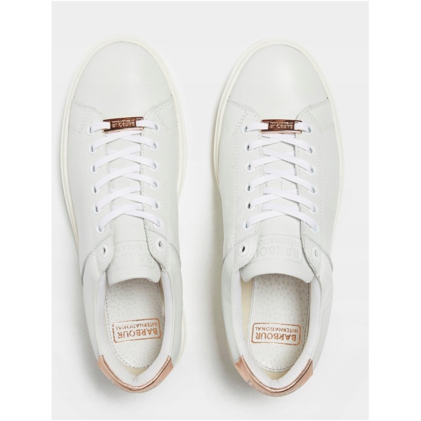 Multioutlet - Buty Barbour Herrera Sneakers White/Gold R.40/41