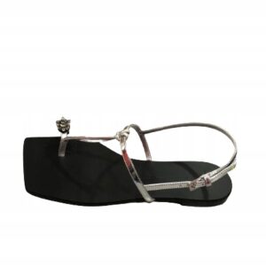 GIUSEPPE ZANOTTI PENTAGONO 10 SILVER R. 38 1/2