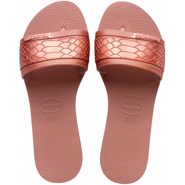 Najlepszy Outlet W Warszawie Multioutlet - Havaianas Damskie Japonki Różowe Złóto Wsuwane 41-42