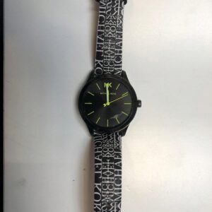 MK131. MICHAEL KORS Czarny/Skóra Ø38 mm [Outlet]