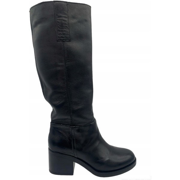 Najlepszy Outlet W Warszawie Multioutlet - Buty Damskie Kozaki Mjus Kikka Czarne Skórzane Do Kolana M67312 Rozmiar 41