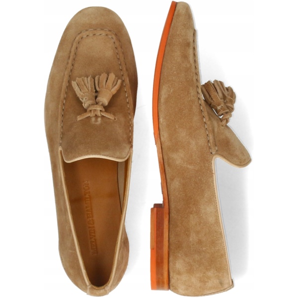 Multioutlet - Mokasyny Melvin &Amp; Hamilton Clive 20 Suede Duogrande Camel Tassel Roz.45