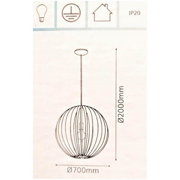 Multioutlet - Lampa Wisząca Eglo Olmero 1 -Punkty Światła E27