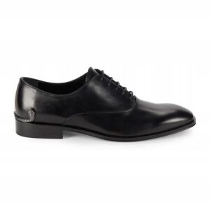 Roberto Cavalli Czarne skórzane buty Oxford 22511 roz.45