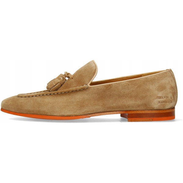 Multioutlet - Mokasyny Melvin &Amp; Hamilton Clive 20 Suede Duogrande Camel Tassel Roz.45