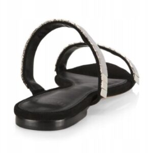 Damskie sandały Alexander Birman Anjelica Suede Flat Sandals r.39