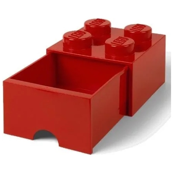 Multioutlet - Lego 40051730 Pojemnik Z Szufladą 4 Czerwony