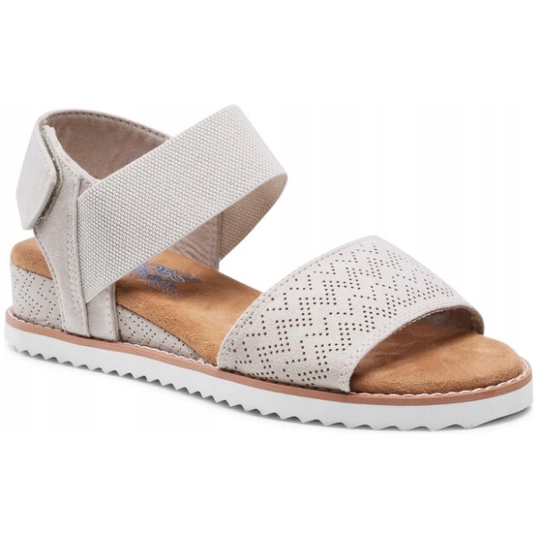 Multioutlet - Sandały Bobs By Skechers Desert Kiss 31440/Ofwt Beżowy Roz.35