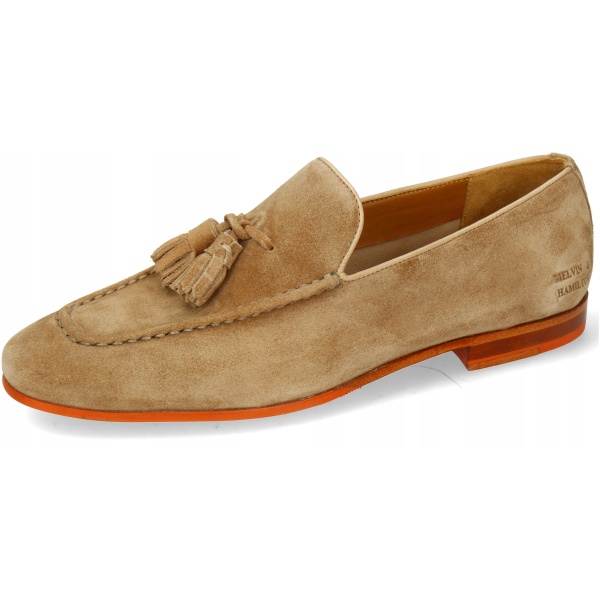 Multioutlet - Mokasyny Melvin &Amp; Hamilton Clive 20 Suede Duogrande Camel Tassel Roz.45