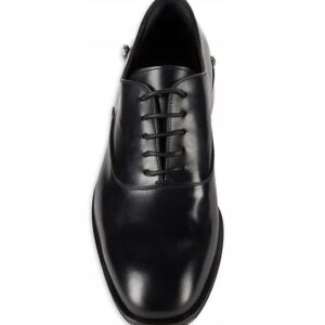 Roberto Cavalli Czarne skórzane buty Oxford 22511 roz.45