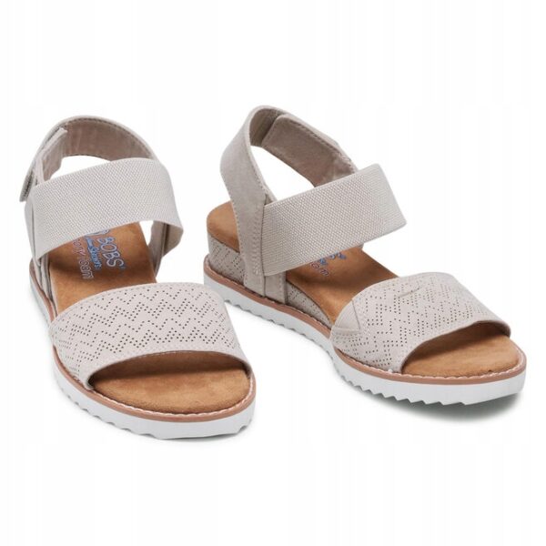 Multioutlet - Sandały Bobs By Skechers Desert Kiss 31440/Ofwt Beżowy Roz.35