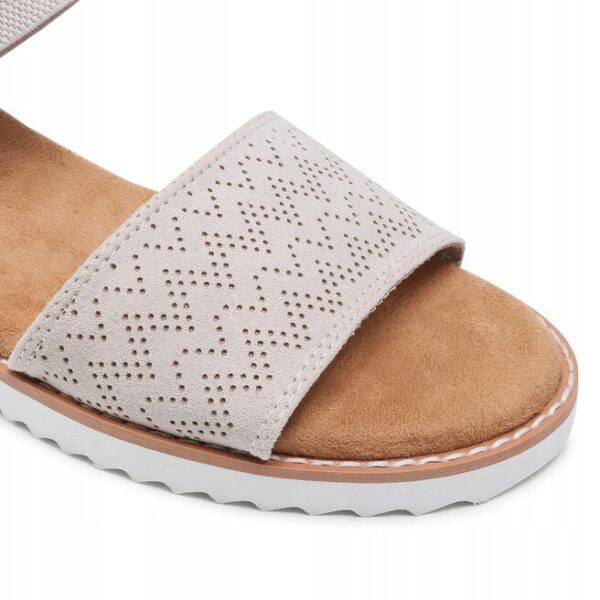 Multioutlet - Sandały Bobs By Skechers Desert Kiss 31440/Ofwt Beżowy Roz.35