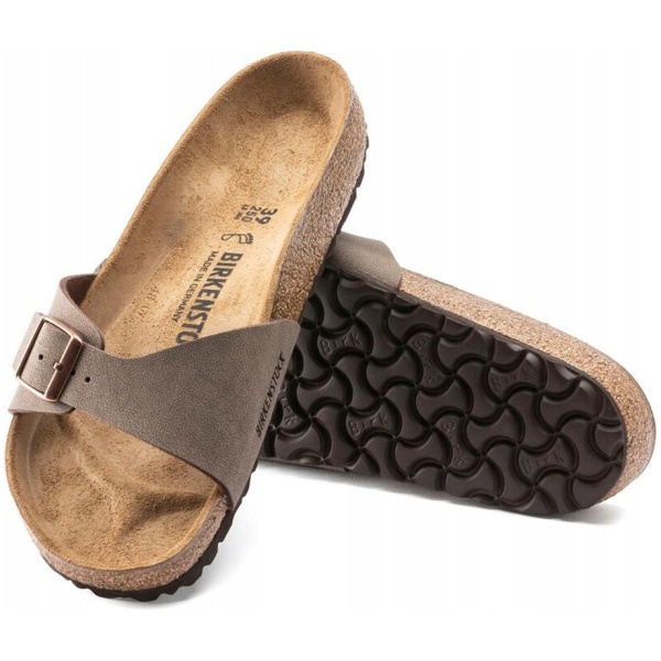 Multioutlet - Birkenstock Klapki Madrid 0040093 Brązowy R46