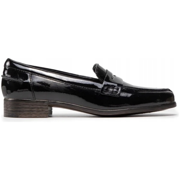 Multioutlet - Clarks Buty Damskie Półbuty Hamble Loafer 261475364 Czarny R.38