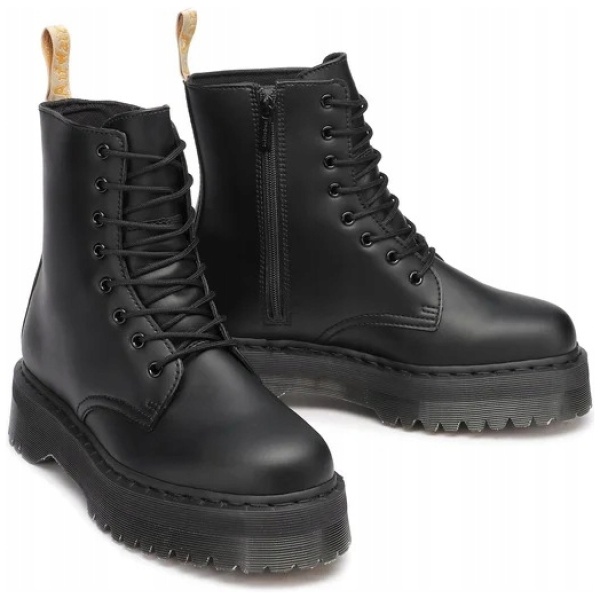 Najlepszy Outlet W Warszawie Multioutlet - Dr. Martens Glany Damskie Vegan Jadon Ii Mono Rozmiar 37