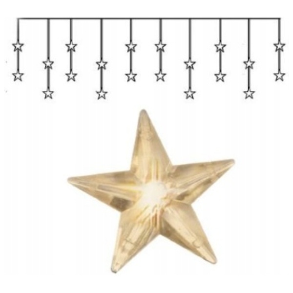 Multioutlet - Star Curtain Lampki Choinkowe