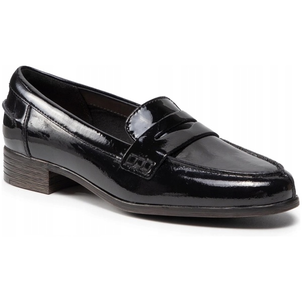 Multioutlet - Clarks Buty Damskie Półbuty Hamble Loafer 261475364 Czarny R.38