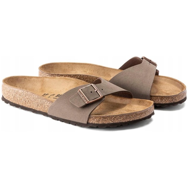 Multioutlet - Birkenstock Klapki Madrid 0040093 Brązowy R46