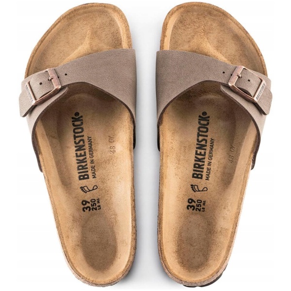 Multioutlet - Birkenstock Klapki Madrid 0040093 Brązowy R46