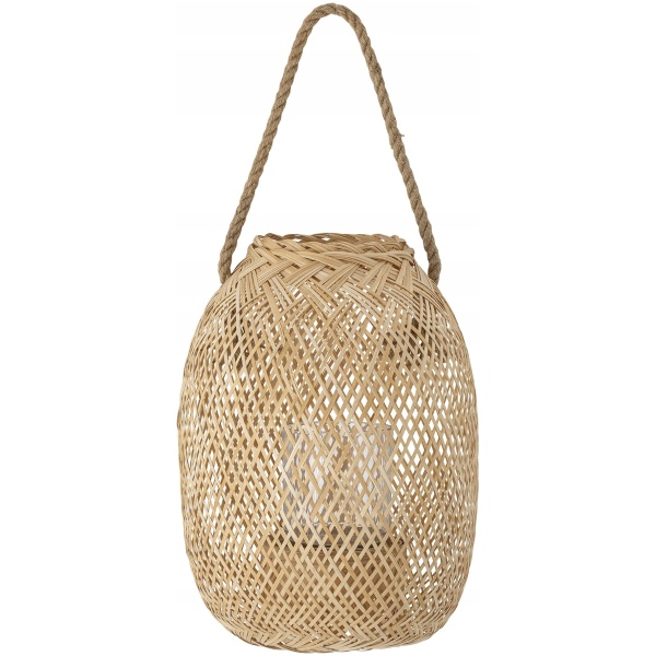 Najlepszy Outlet W Warszawie Multioutlet - Latarnia Musu Ze Szkłem Bamboo 25X30Cm