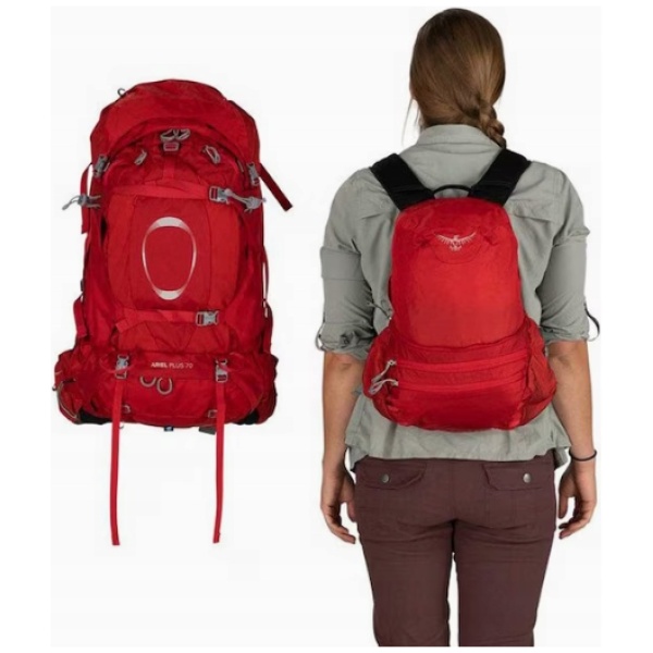 Najlepszy Outlet W Warszawie Multioutlet - Plecak Osprey Ariel Plus 70L Czerwony Xs-S