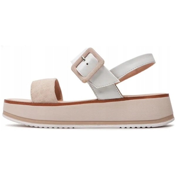 Multioutlet - Marco Tozzi Sandały 2-28240-42 White / Rose 122 R.41