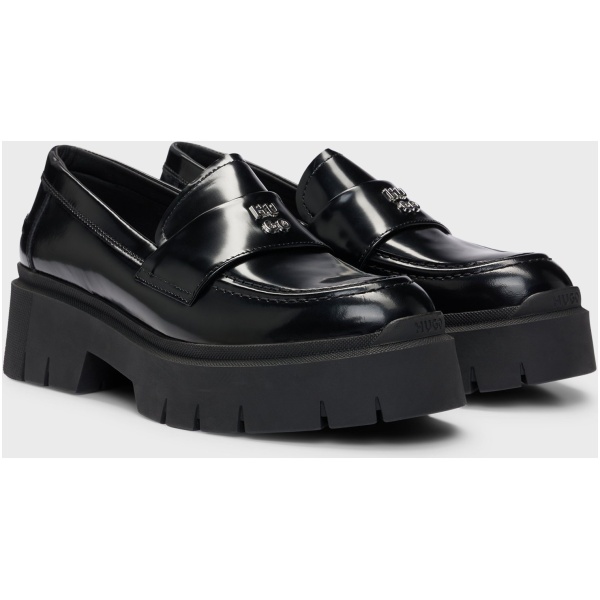 Multioutlet - Stacked-Logo Loafers In Leather With Chunky Sole R.36