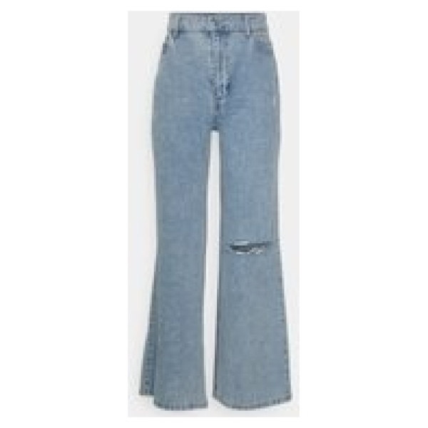 Najlepszy Outlet W Warszawie Multioutlet - Pieces Petite Online Pcelli Ultra Wide - Jeansy Z Prostymi Nogawkami 26