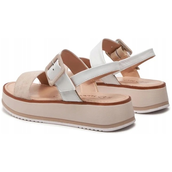 Multioutlet - Marco Tozzi Sandały 2-28240-42 White / Rose 122 R.41