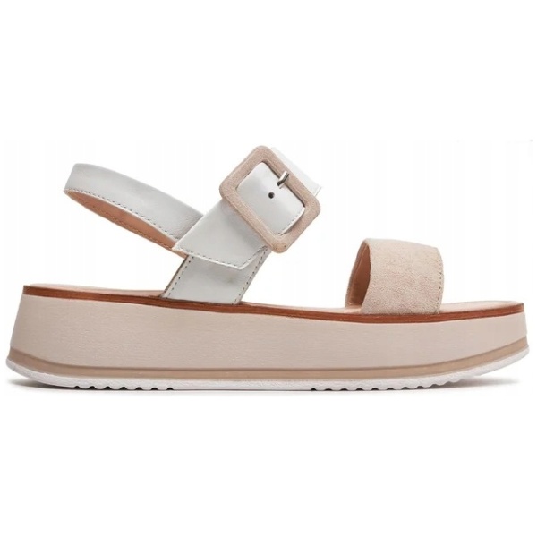 Multioutlet - Marco Tozzi Sandały 2-28240-42 White / Rose 122 R.41