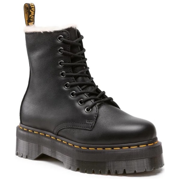 Multioutlet - Dr.martens Jadon Fl Skóra Naturalna Czarny R.39