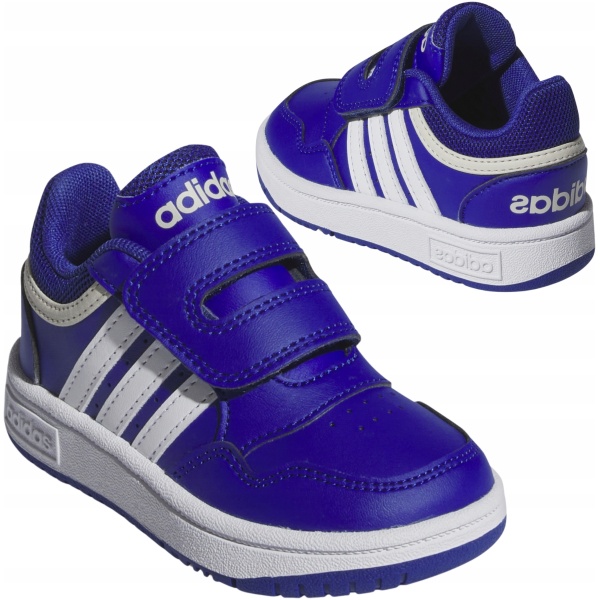 Multioutlet - Buty Dziecięce Adidas Hoops 3.0 Cf Low Lekkie Trampki Na Rzepy R. 23