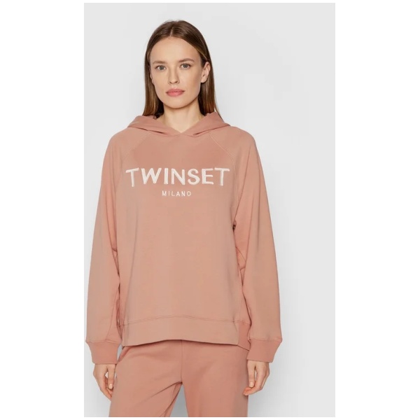 Najlepszy Outlet W Warszawie Multioutlet - Twinset Bluza 212Tp2571 Różowy Regular Fit Xxs