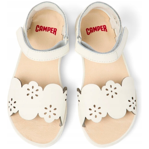 Najlepszy Outlet W Warszawie Multioutlet - Camper Miko K800477-003 White Sandals For Kids R32