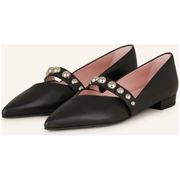 Najlepszy Outlet W Warszawie Multioutlet - Pretty Ballerinas Baleriny Mary-Jane Clementine Z Ćwiekami R39,5