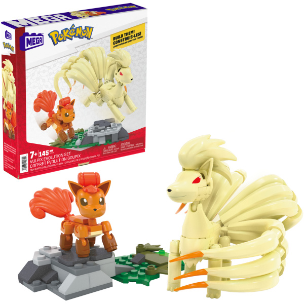 Najlepszy Outlet W Warszawie Multioutlet - Mega Construx Klocki 145 El Pokemon Vulpix Ewolucja