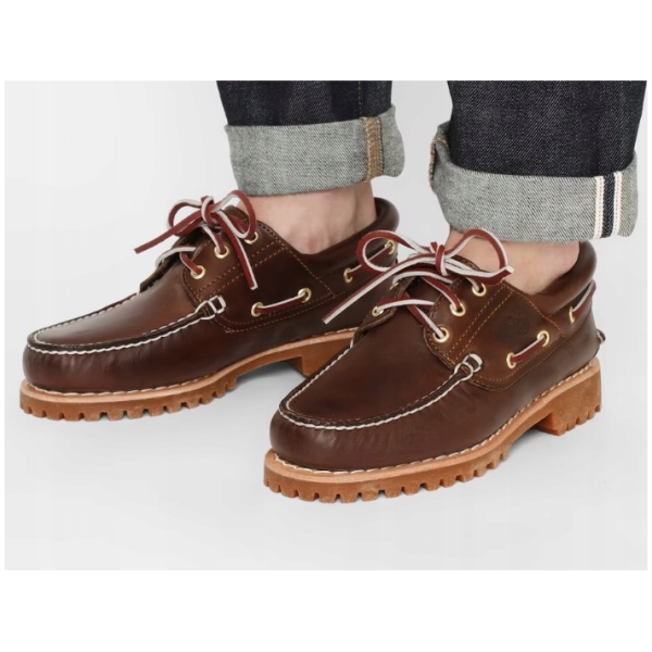 Multioutlet - Timberland Mokasyny 'Authentics 3 Eye Classic' W Kolorze Ciemnobrązowy