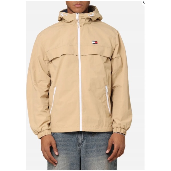 Najlepszy Outlet W Warszawie Multioutlet - Tommy Jeans Tjm Chicago Windbreaker Ext Tawny Sand Xl