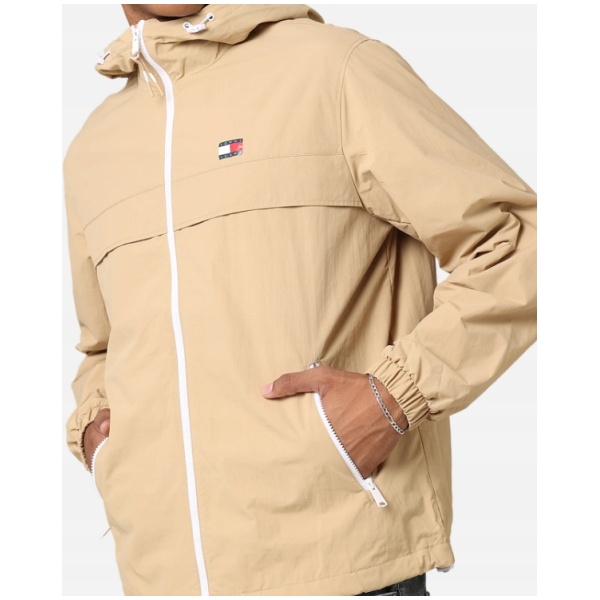 Najlepszy Outlet W Warszawie Multioutlet - Tommy Jeans Tjm Chicago Windbreaker Ext Tawny Sand Xl