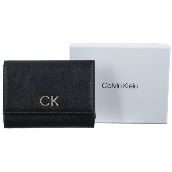 Multioutlet - Calvin Klein Portfel Skóra Ekologiczna Czarny Kobieta