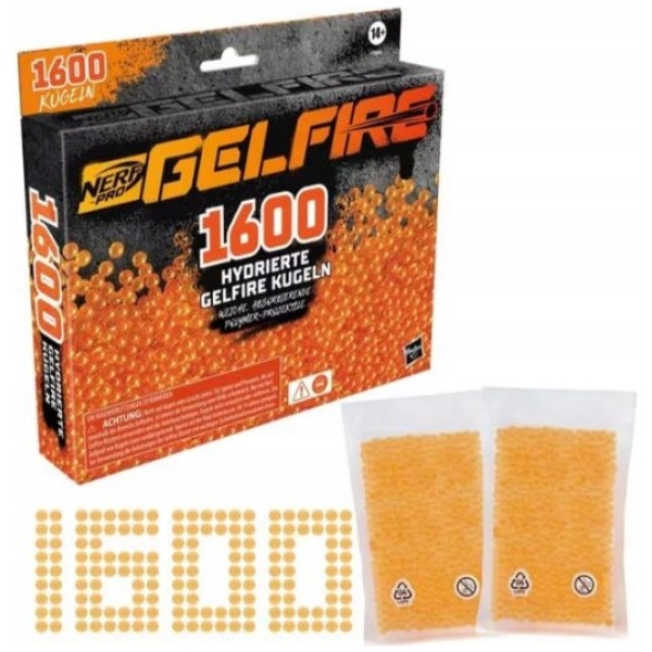 Multioutlet - Nerf - Gelfire Reffil Orange - Kulki Żelowe Do Pistoletów 1600