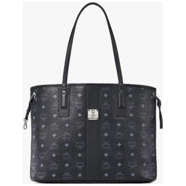 Najlepszy Outlet W Warszawie Multioutlet - Mcm Reversible Liz Shopper In Visetos - Black - Medium