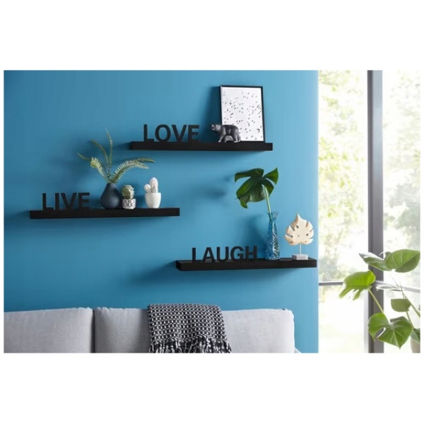 Multioutlet - Dekoracyjna Półka Ścienna My Home Live - Love - Laugh