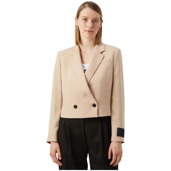 Najlepszy Outlet W Warszawie Multioutlet - Hugo Adelana Blazer Open Beige 38