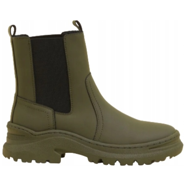 Najlepszy Outlet W Warszawie Multioutlet - M&Amp;S Khaki Chunky Chelsea Ankle Boots R35