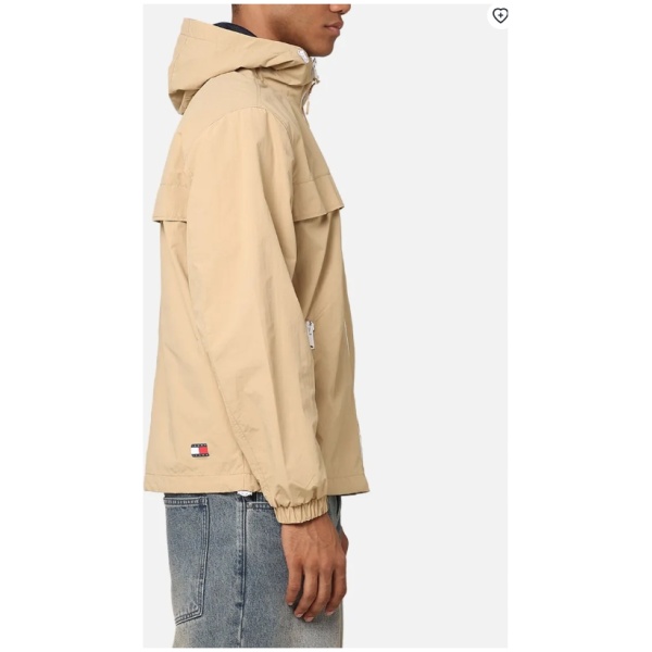 Najlepszy Outlet W Warszawie Multioutlet - Tommy Jeans Tjm Chicago Windbreaker Ext Tawny Sand Xl