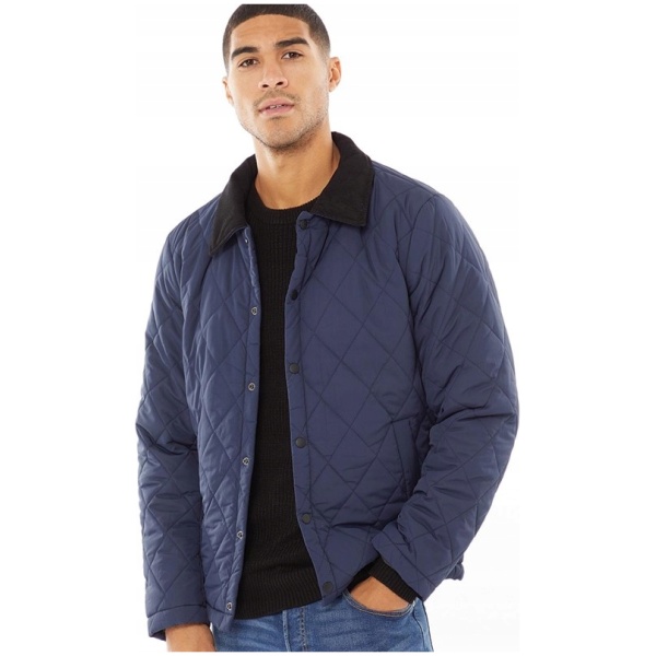 Multioutlet - Jack And Jones Mens Lord Quilted Jacket Navy Blazer