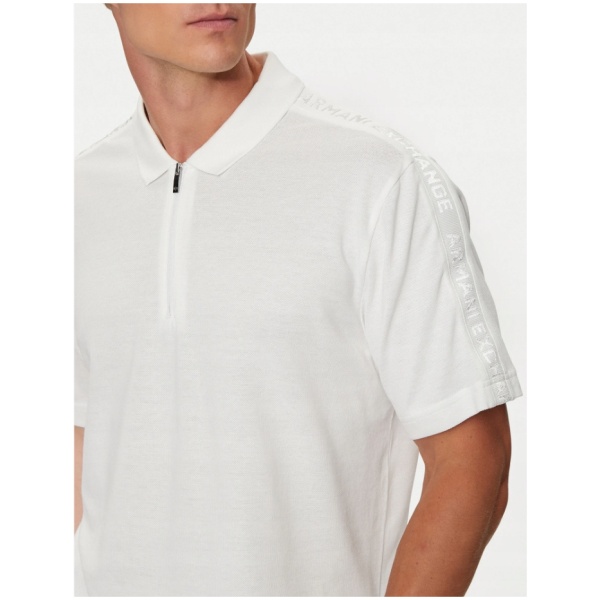 Najlepszy Outlet W Warszawie Multioutlet - Armani Exchange Polo 6Dzflc Zjm5Z 1116 Biały Regular Fit S