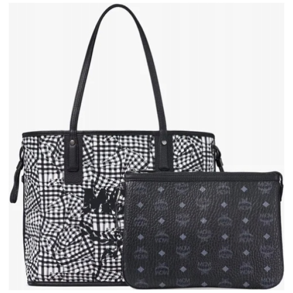 Najlepszy Outlet W Warszawie Multioutlet - Mcm Reversible Liz Shopper In Visetos - Black - Medium