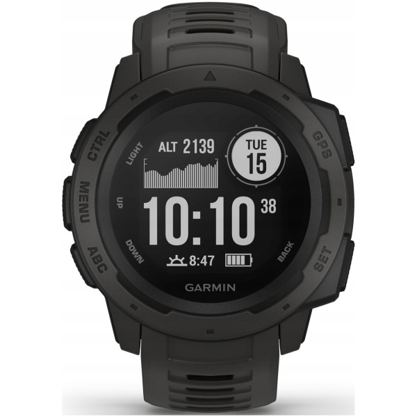 Najlepszy Outlet W Warszawie Multioutlet - Zegarek Sportowy Garmin Instinct Solar Grafitowy